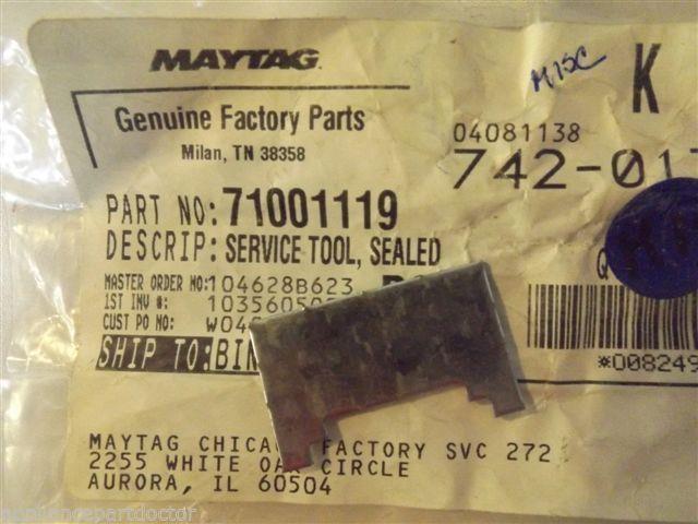 MAYTAG 71001119 SERVICE TOOL, SEALED GAS NUT NEW IN BAG MAYTAG 71001119 SERVICE TOOL, SEALED GAS NUT NEW IN BAG